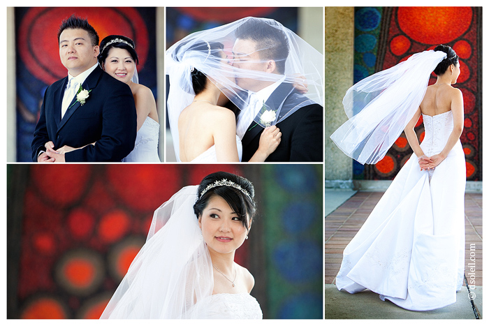 Wedding photos at SFU campus