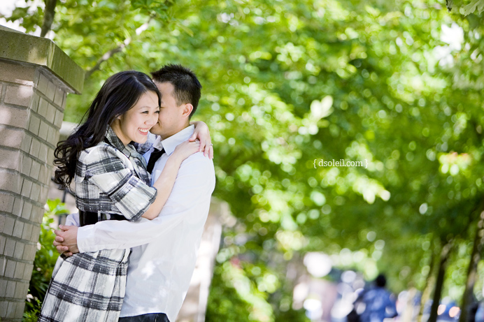 Engagement session in downtown Vancouver