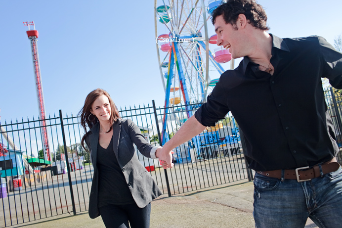 Sarah + Marin | Playland Engagement Session