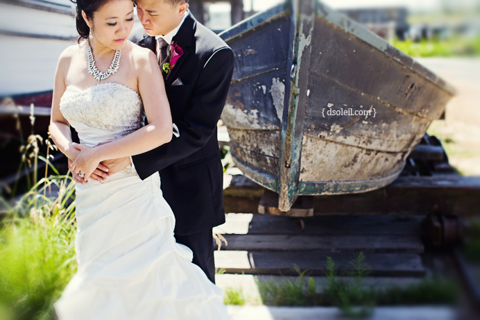 Bride and Groom in Steveston