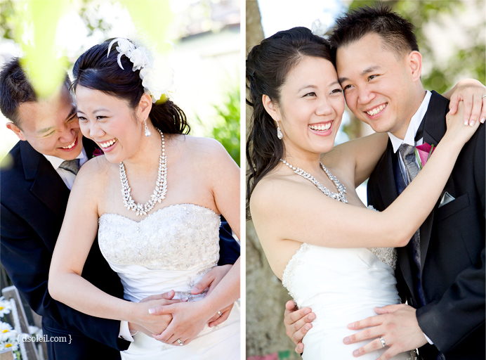 Celebration Pavilion and Westin Wall Centre Wedding Bride and groom photos