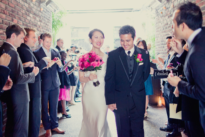 Brix Restaurant wedding recessional