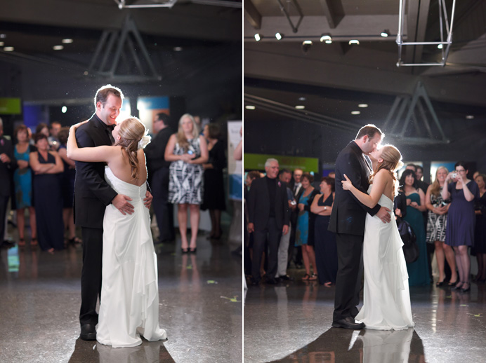 Vancouver Aquarium wedding first dance Vancouver Aquarium wedding first dance