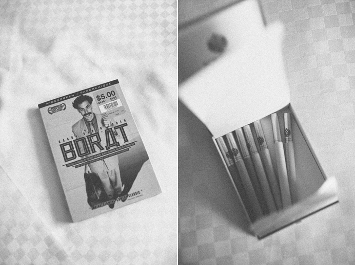 borat dvd and cigarettes Tea House in Stanley Park Wedding on New Years Day | Linnie + Nico