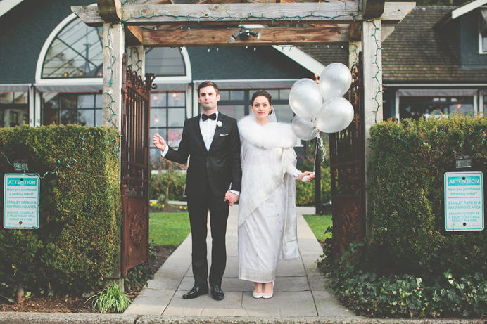 Tea House wedding in Stanley Park Tea House in Stanley Park Wedding on New Years Day | Linnie + Nico
