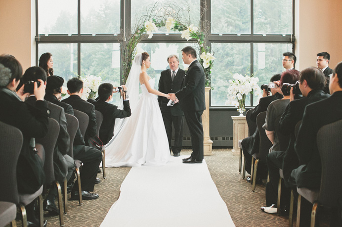 Swan-e-set indoor Wedding ceremony Swan e set Bay Wedding in Pitt Meadows | Anna + Shawn