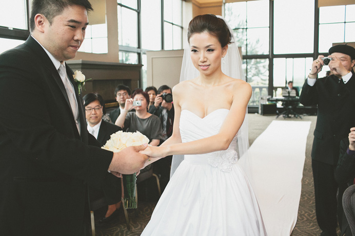 Swan-e-set indoor Wedding ceremony Swan e set Bay Wedding in Pitt Meadows | Anna + Shawn