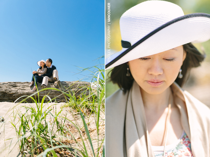 Jericho beach wedding engagement