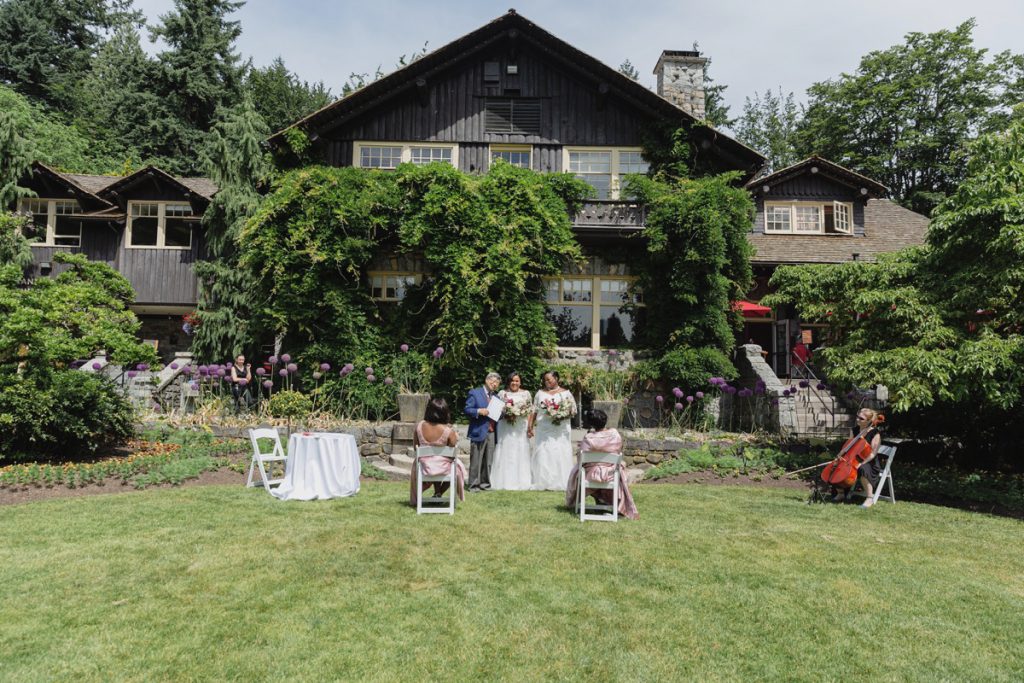 Small LGBT wedding at Stanley Park Pavilion